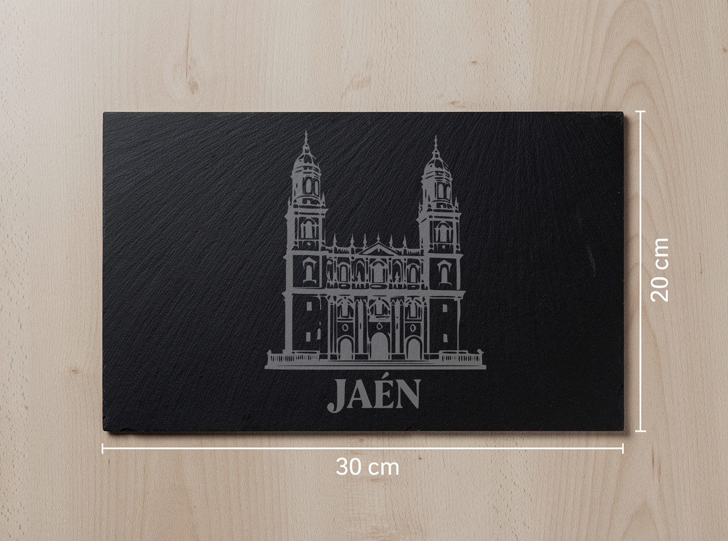 Engraved Slate Board – Jaén – Catedral de Jaén – 30x20cm