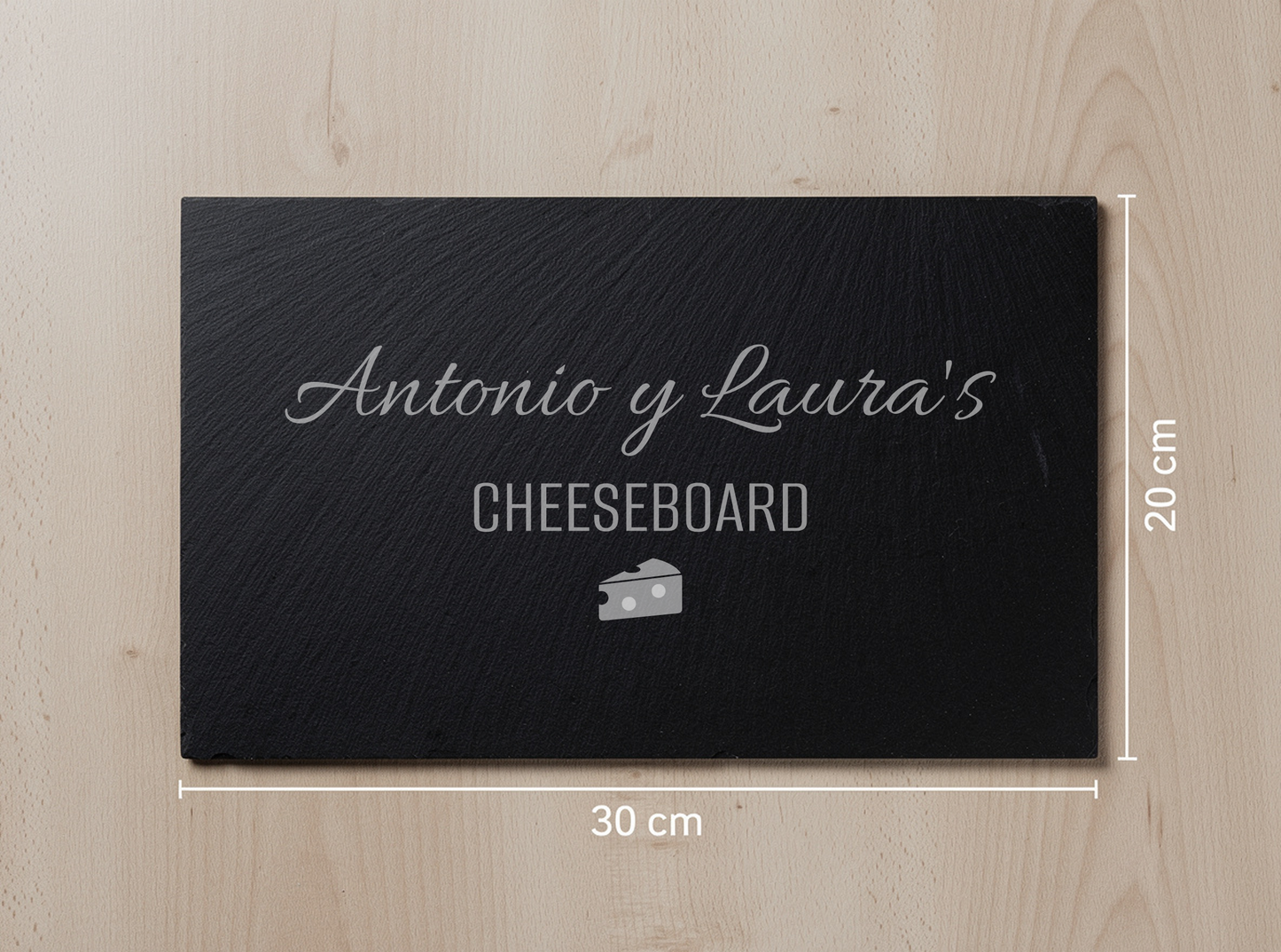 Personalised Slate Cheeseboard – 30x20cm