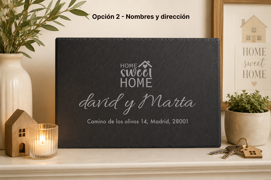 Personalised Slate Board – Housewarming Gift – 30x20cm